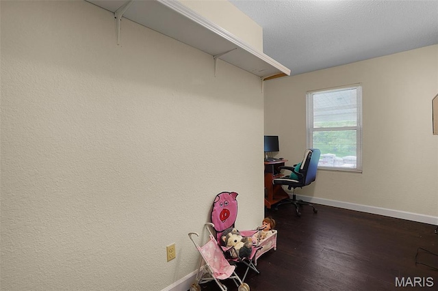 351 Orion Dr, De Soto, MO 63020 - office with baseboards and dark wood-type flooring