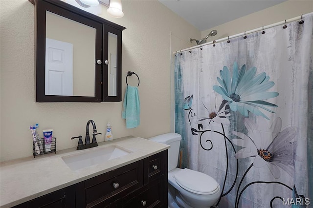 351 Orion Dr, De Soto, MO 63020 - bathroom with vanity and a shower with shower curtain