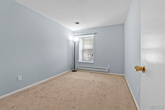 1745 Herault Pl Unit F, Saint Louis, MO 63125 - carpeted empty room featuring baseboard heating and baseboards