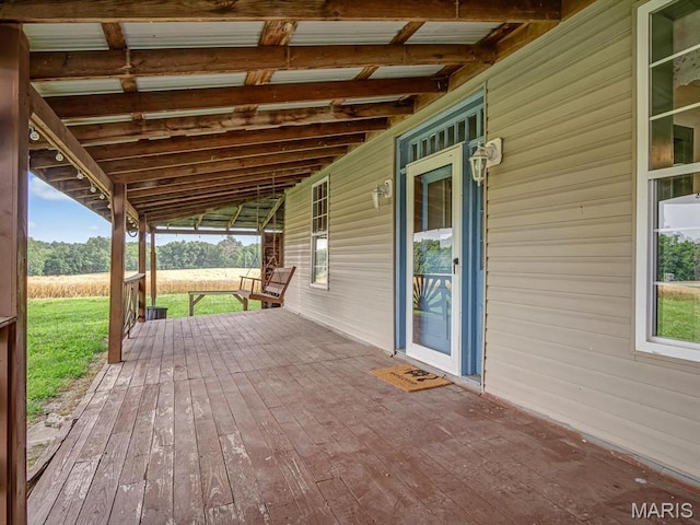 1767 Ames Rd, Prairie Du Rocher, IL 62277 - view of wooden deck