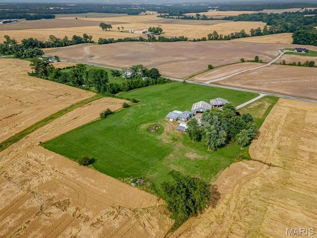 1767 Ames Rd, Prairie Du Rocher, IL 62277 - aerial overview of property's location with rural landscape