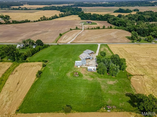 1767 Ames Rd, Prairie Du Rocher, IL 62277 - aerial overview of property's location featuring rural landscape