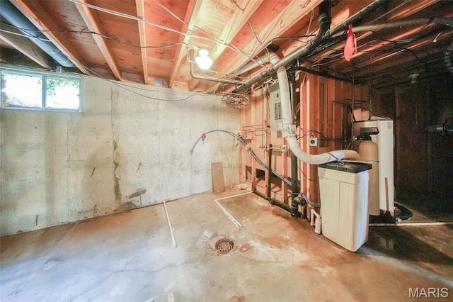 10820 Clayton Ct, Rolla, MO 65401 - basement featuring water heater and a water softener