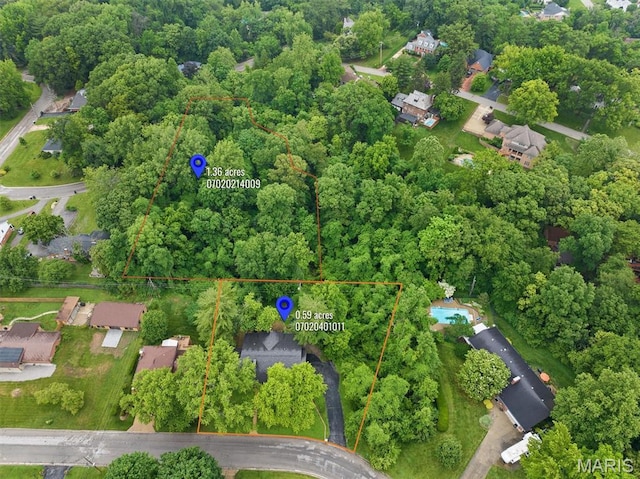 101 E Fairway Dr, Belleville, IL 62223 - view of property location featuring property parcel outlined