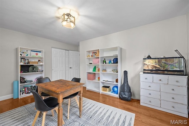101 E Fairway Dr, Belleville, IL 62223 - home office featuring wood finished floors and baseboards