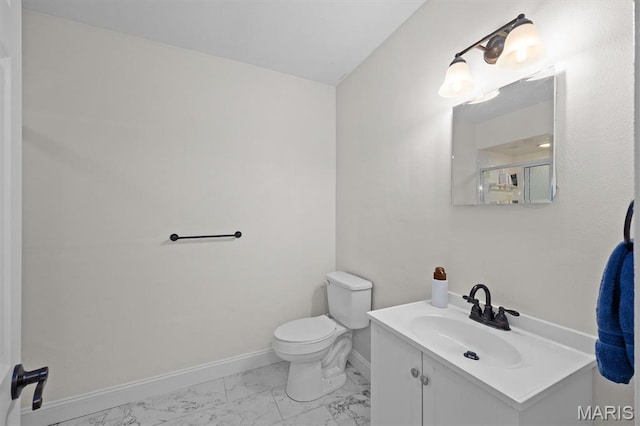 101 E Fairway Dr, Belleville, IL 62223 - bathroom with marble look tiles and vanity