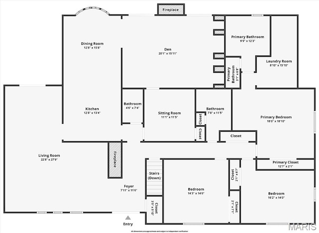 101 E Fairway Dr, Belleville, IL 62223 - view of home floor plan