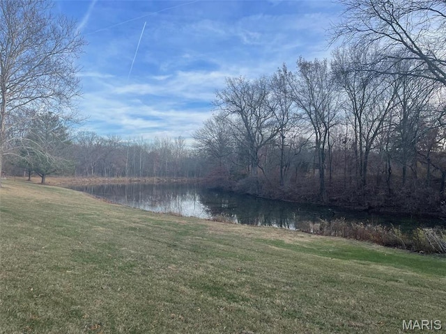 12746 Rolling Hills Dr, Trenton, IL 62293 - water view with a heavily wooded area