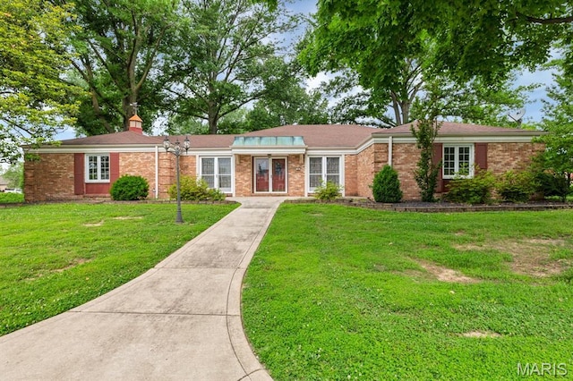 10 Rio Vista Dr, Frontier Township, MO 63303 - single story home with a front lawn and brick siding