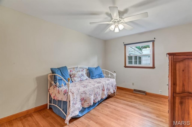10 Rio Vista Dr, Frontier Township, MO 63303 - bedroom with wood finished floors and ceiling fan