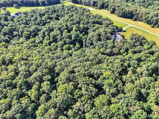 23827 Falcon Ridge Rd, Warrenton, MO 63383 - aerial view of property and surrounding area with a forest