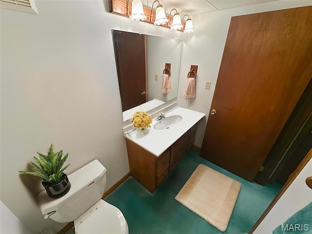 15468 Hitchcock Rd, Chesterfield, MO 63017 - bathroom with vanity and toilet