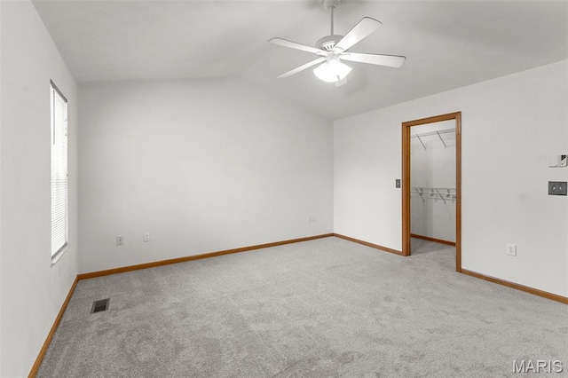 3779 Michael John Dr, Swansea, IL 62226 - carpeted spare room featuring a ceiling fan and lofted ceiling