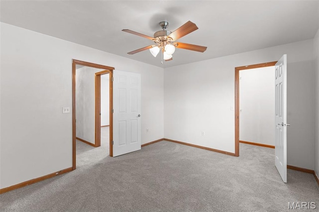3779 Michael John Dr, Swansea, IL 62226 - carpeted spare room with baseboards and ceiling fan