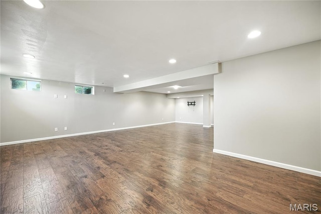 1408 Elm Tree Rd, Troy, MO 63379 - below grade area with wood finished floors and recessed lighting