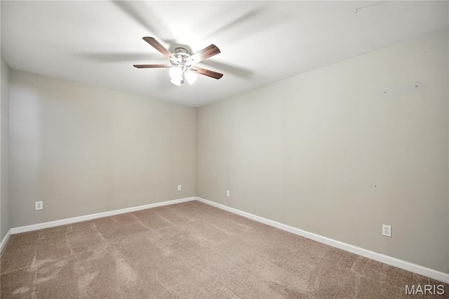 1408 Elm Tree Rd, Troy, MO 63379 - carpeted spare room with ceiling fan and baseboards
