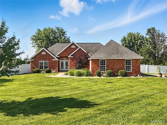 1408 Elm Tree Rd, Troy, MO 63379 - view of front of property with french doors and brick siding