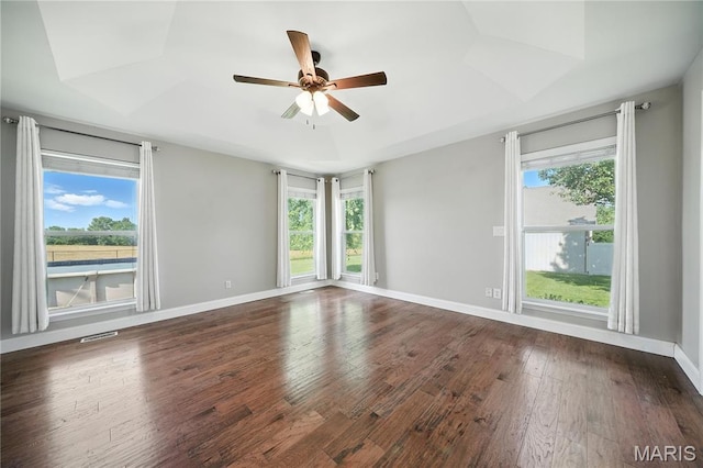 1408 Elm Tree Rd, Troy, MO 63379 - unfurnished room featuring a ceiling fan and wood finished floors