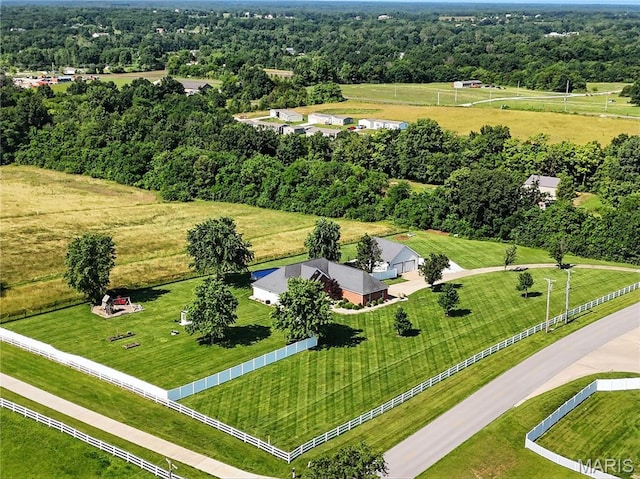1408 Elm Tree Rd, Troy, MO 63379 - aerial view of a heavily wooded area
