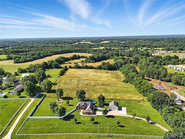 1408 Elm Tree Rd, Troy, MO 63379 - drone / aerial view of a forest