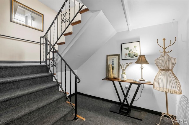 946 Marshall Ave Unit A, Webster Groves, MO 63119 - stairs with baseboards