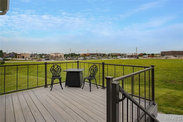 191 Noahs Mill Dr, Lake St Louis, MO 63367 - deck featuring a lawn