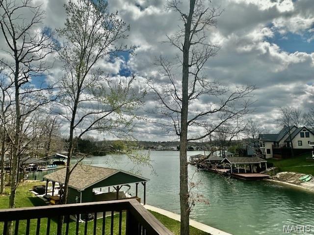 5 Sherman Ct, Hillsboro, MO 63050 - water view with a dock