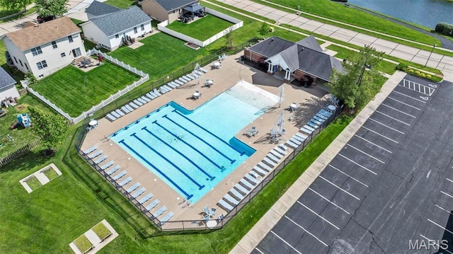 628 Homerun Dr Unit 11N, Ofallon, MO 63366 - aerial view of a pool area