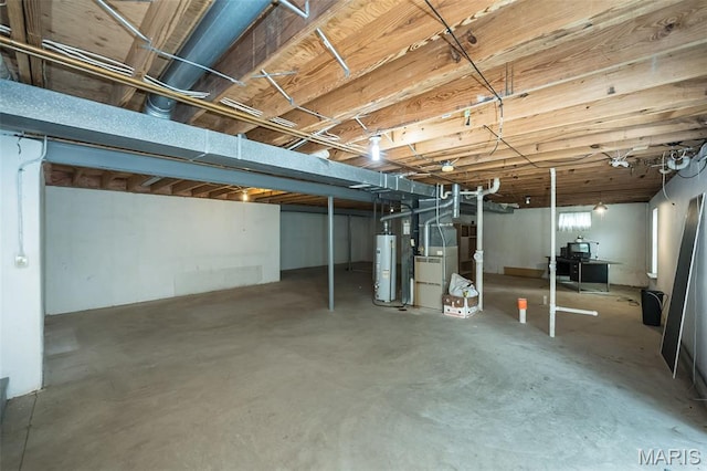 425 Bluffview Hts, Arnold, MO 63010 - unfinished basement with water heater and heating unit