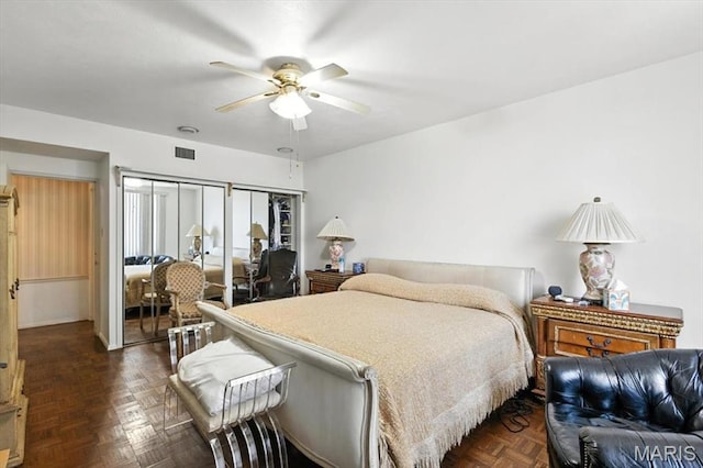 4501 Lindell Blvd Unit 9A, Saint Louis, MO 63108 - bedroom with a ceiling fan