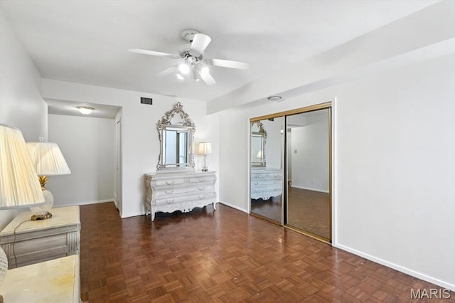 4501 Lindell Blvd Unit 9A, Saint Louis, MO 63108 - bedroom featuring a closet and a ceiling fan