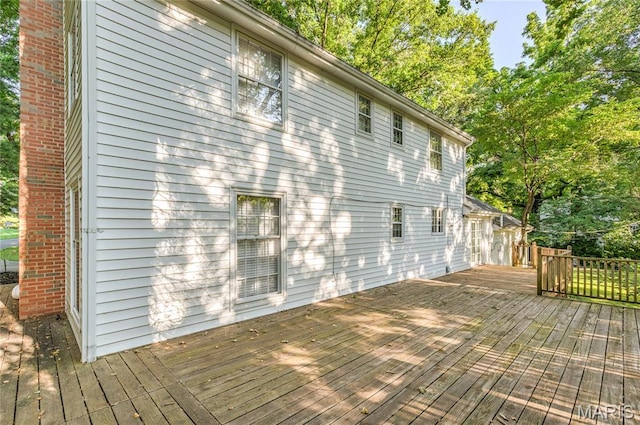 67 Kings Dr, Florissant, MO 63034 - view of wooden deck