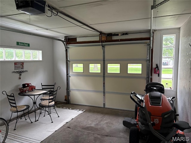 422 W Dover St, Monroe City, MO 63456 - garage featuring a garage door opener