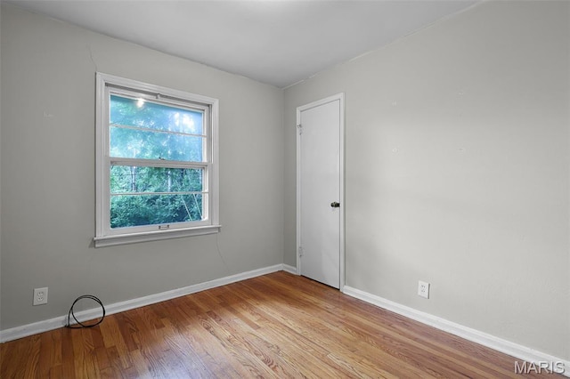 450 Forest Green Dr, Webster Groves, MO 63119 - empty room with baseboards and light wood-style floors
