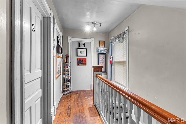 325 N Lorimier St, Cape Girardeau, MO 63701 - hall featuring wood finished floors and an upstairs landing