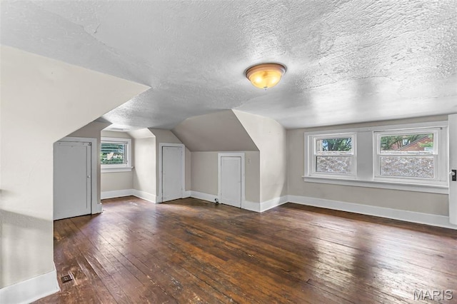 325 N Lorimier St, Cape Girardeau, MO 63701 - bonus room featuring a textured ceiling, hardwood / wood-style flooring, and lofted ceiling