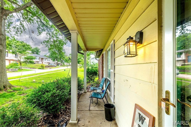 6048 La Chateau Ct, Saint Louis, MO 63129 - porch with a residential view