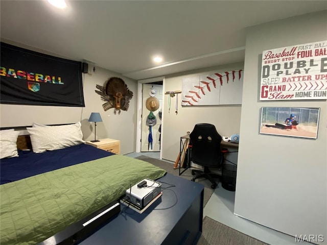 218 W 6th St, Hermann, MO 65041 - bedroom featuring recessed lighting and an office area