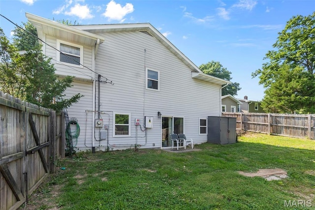 1802 Old Cape Rd, Jackson, MO 63755 - rear view of house featuring a fenced backyard