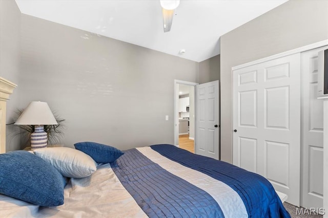 2333 Cabric Dr, Saint Charles, MO 63301 - bedroom featuring a closet and ceiling fan