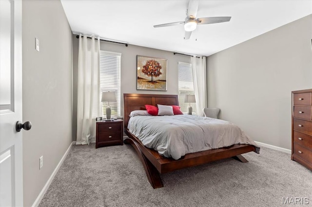 2333 Cabric Dr, Saint Charles, MO 63301 - bedroom with light colored carpet and ceiling fan