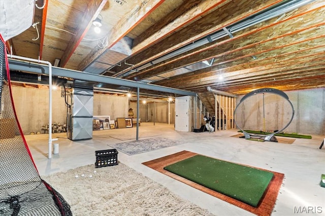 2333 Cabric Dr, Saint Charles, MO 63301 - unfinished below grade area featuring heating unit