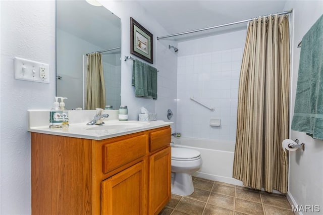 1924 Greenglen Dr Unit 102, Kirkwood, MO 63122 - full bathroom with vanity, shower / tub combo, and tile patterned floors