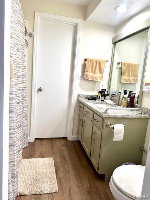 256 Black Oak Trl, Jackson, MO 63755 - full bathroom with wood finished floors and vanity