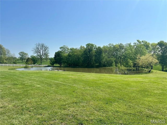 256 Black Oak Trl, Jackson, MO 63755 - view of green lawn with a water view