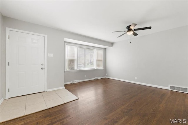 209 Monica Dr, Saint Louis, MO 63127 - foyer featuring a ceiling fan and wood finished floors