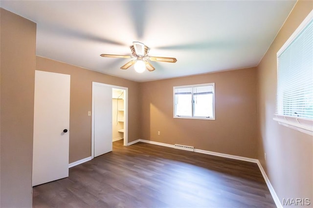 21 Mcfarland Dr, Rolla, MO 65401 - unfurnished bedroom with wood finished floors and ceiling fan