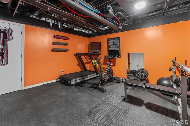 1259 Hampton Park Dr, Richmond Heights, MO 63117 - view of exercise area