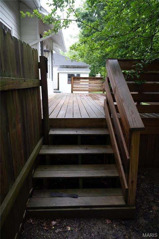503 N Meramec St, St James, MO 65559 - view of wooden deck