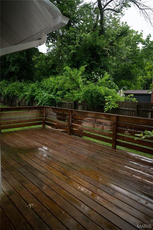 503 N Meramec St, St James, MO 65559 - deck with a fenced backyard